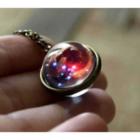 Outer Space Double Glass Necklace