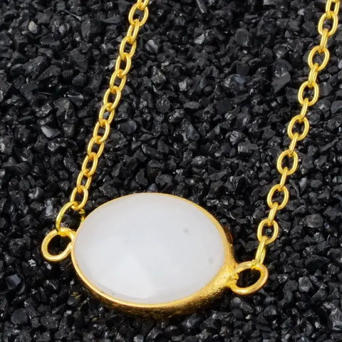 Oval Stone Necklace