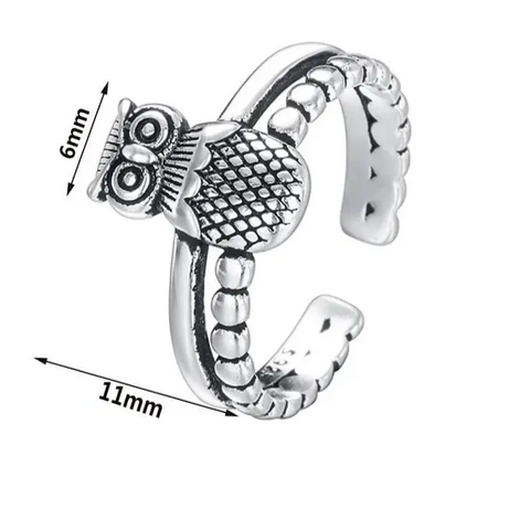Owl Adjustable Ring