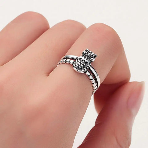 Owl Adjustable Ring