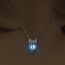 Owl Glow in the Dark Necklace