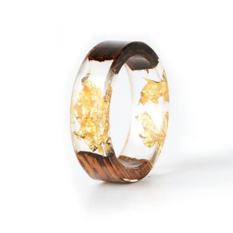 Paper and Resin Wood Ring