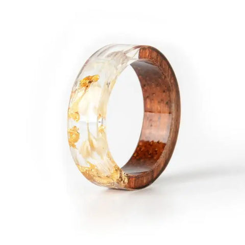 Paper and Resin Wood Ring