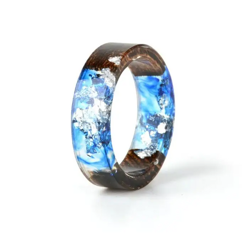 Paper and Resin Wood Ring