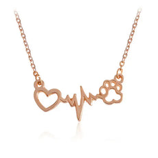Paw Heart Necklace