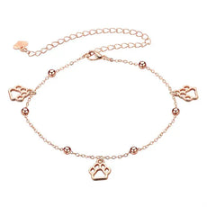 Paw Print Anklet