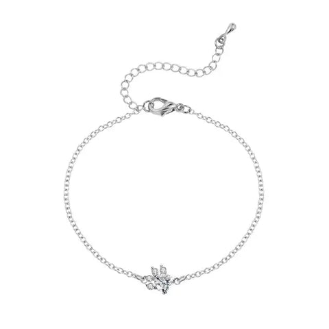 Paw Rhinestone Bracelet