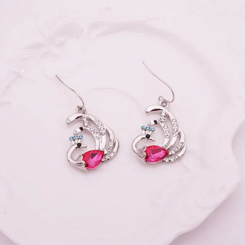 Peacock Earrings  (2 Color Styles)