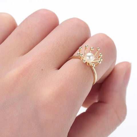Pearl Adjustable Ring
