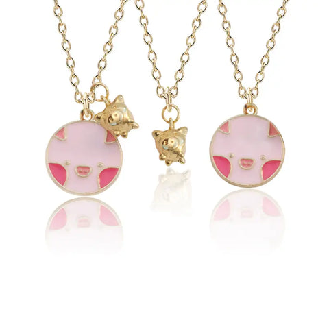 Pig Enamel Necklace