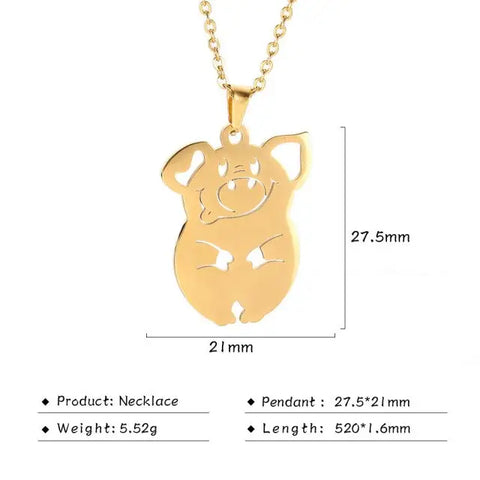 Pig Necklace