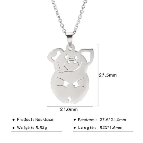 Pig Necklace