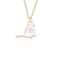 Pink Cat Necklace