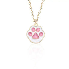 Pink Paw Necklace