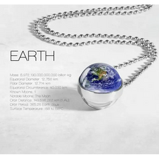 Planet Double Glass Necklace