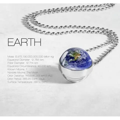 Planet Double Glass Necklace