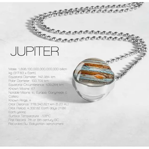 Planet Double Glass Necklace