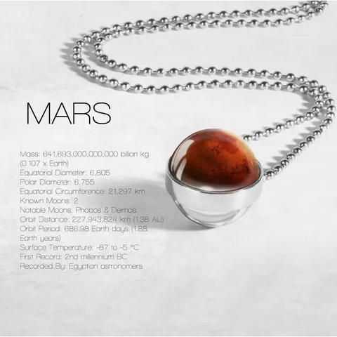 Planet Double Glass Necklace