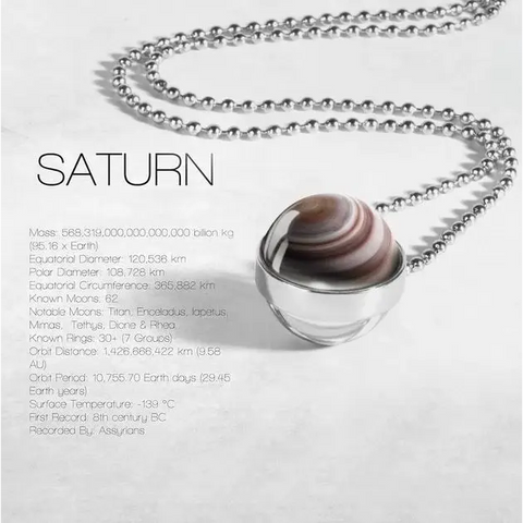 Planet Double Glass Necklace