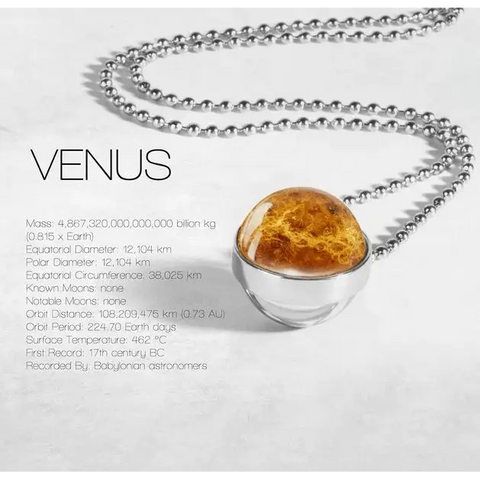 Planet Double Glass Necklace