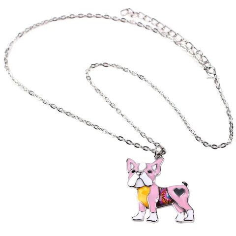 Pug Enamel Necklace