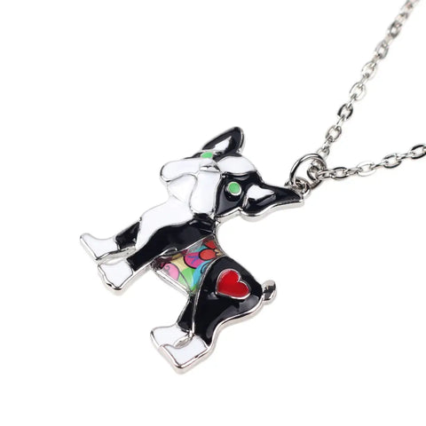 Pug Enamel Necklace