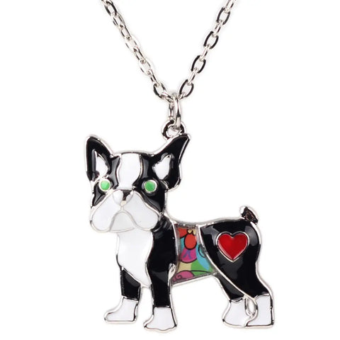 Pug Enamel Necklace
