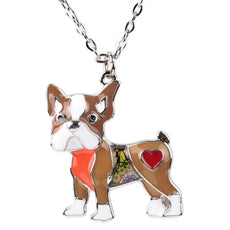 Pug Enamel Necklace