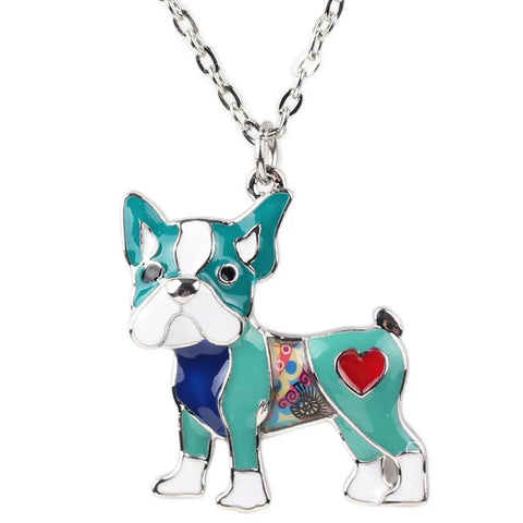Pug Enamel Necklace