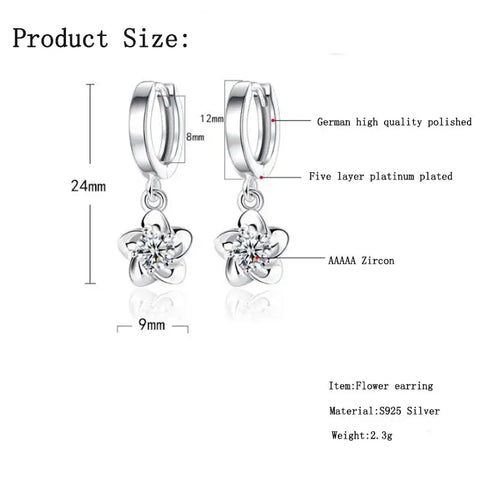 Purple Flower Earrings (75% off)