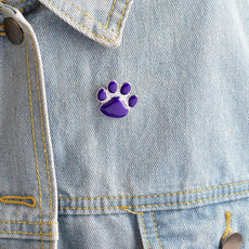 Purple Paw Brooch
