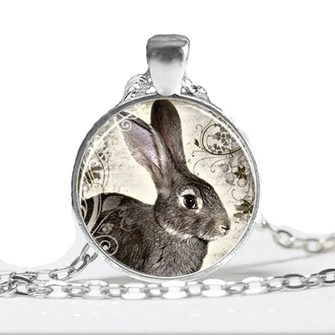 Rabbit Cameo Necklace