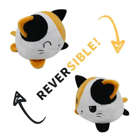 Reversible Cat Plush (double sided flip plush)