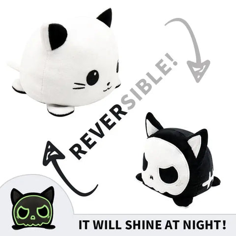 Reversible Cat Plush (double sided flip plush)