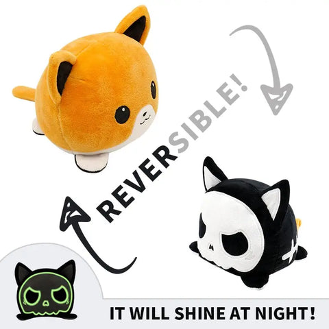 Reversible Cat Plush (double sided flip plush)