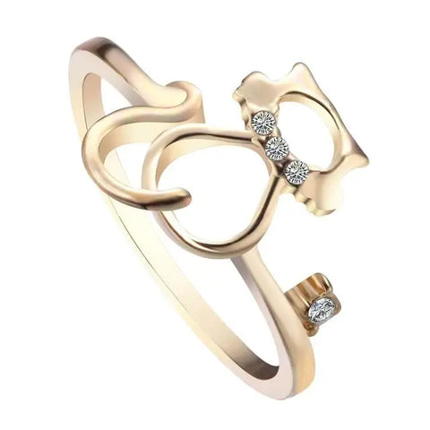 Rhinestone Cat Ring