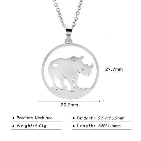 Rhino Necklace