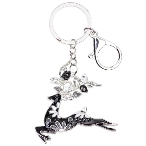 Running Deer Keychain