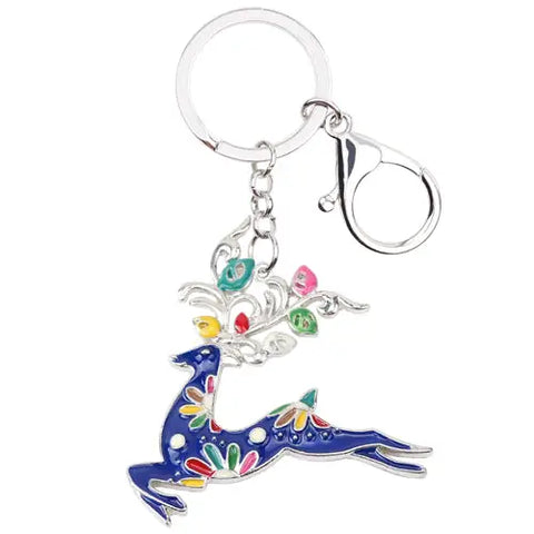 Running Deer Keychain