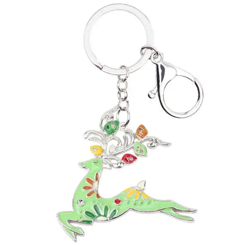 Running Deer Keychain