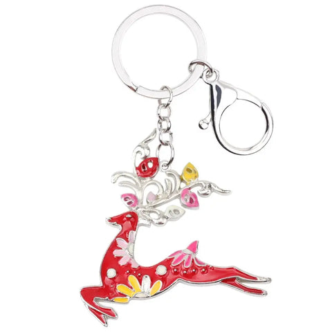 Running Deer Keychain