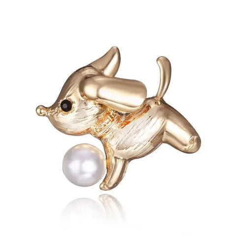 Running Dog Brooch