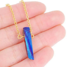 Sapphire Rough Cut Necklace