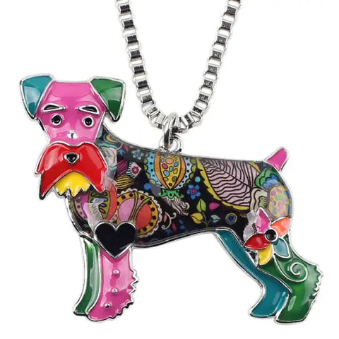 Schnauzer Multicolor Necklace