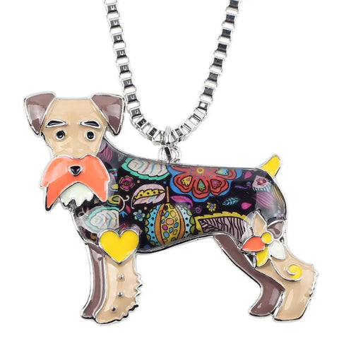 Schnauzer Multicolor Necklace