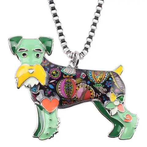 Schnauzer Multicolor Necklace