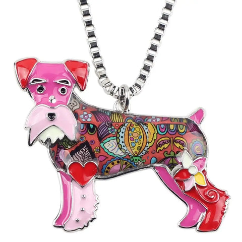 Schnauzer Multicolor Necklace