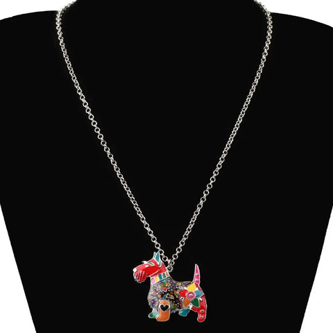 Scottish Terrier Multicolor Necklace