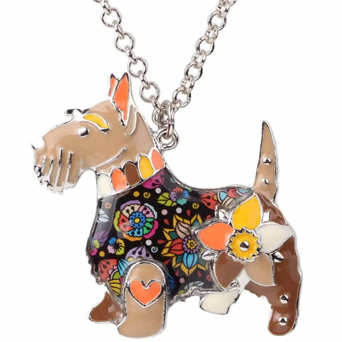 Scottish Terrier Multicolor Necklace