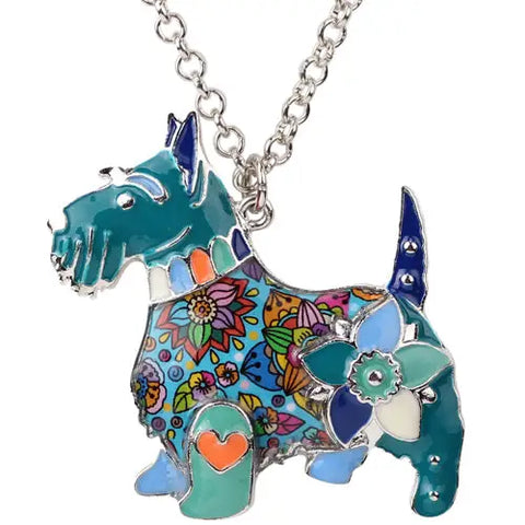 Scottish Terrier Multicolor Necklace